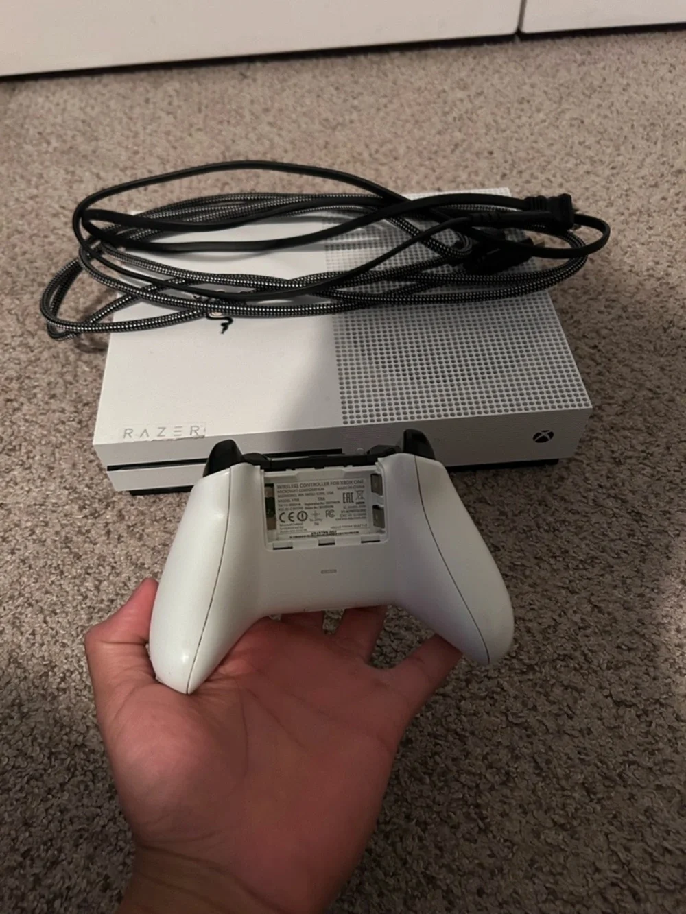White Xbox One S Console